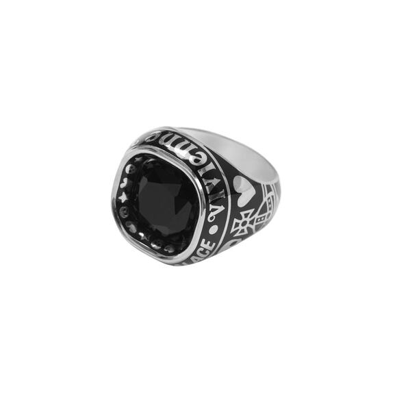 Palace Vivienne Westwood College ring silver (size XXL)